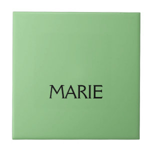 AZULEJO DE CERÂMICA  PRESENÇA SIMPLES MINIMALISTA VERDE ADICIONE O SEU 