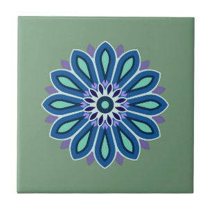 AZULEJO DE CERÂMICA  PRESENTE DE FLOR PARA MÃE FILHA IRMÃ AMIGA PROFESS