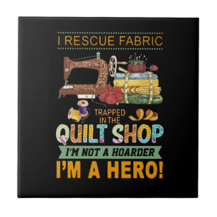 Azulejo De Cerâmica Presente de Quilting I Tecido De Emergência Pres