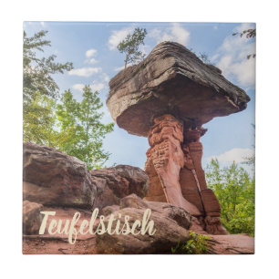 Azulejo De Cerâmica Presente de Teufelstisch Hinterweidenthal Pfalz Al