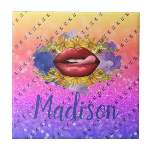 Azulejo De Cerâmica Presente Personalizado para Bridesmaid, Casamento,