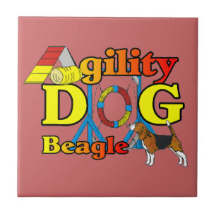 Azulejo De Cerâmica Presentes de Agilidade de Beagle