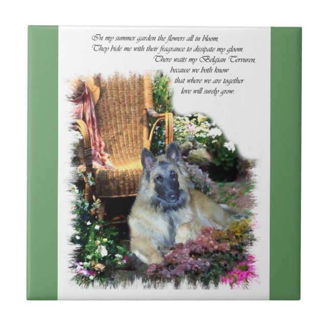 Azulejo De Cerâmica Presentes de Arte Belgas em Tervuren (Frente)