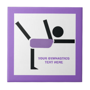 Azulejo De Cerâmica Presentes de ginástica, personalização do executor
