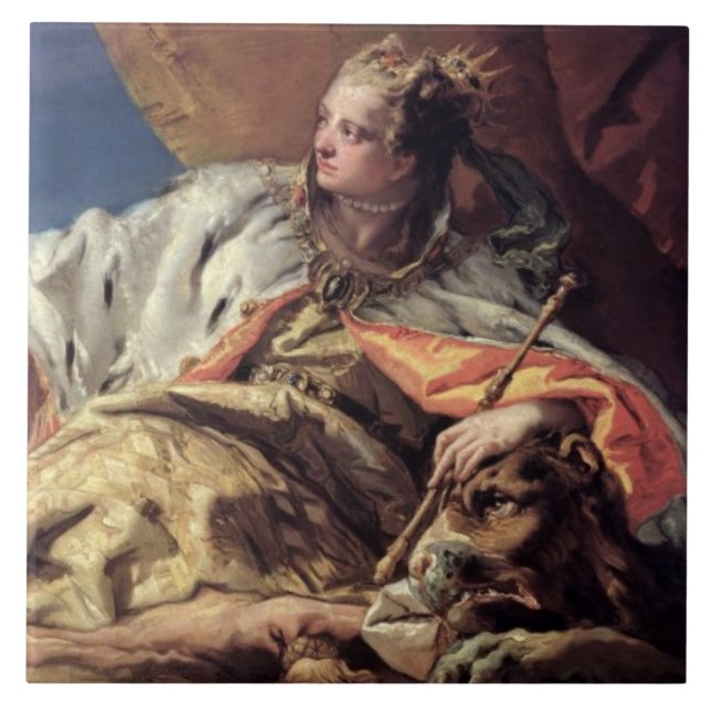 Azulejo De Cerâmica Presentes de oferecimento de Netuno a Veneza (Frente)