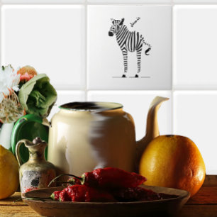 Azulejo De Cerâmica Presentes de Zebra Lovers