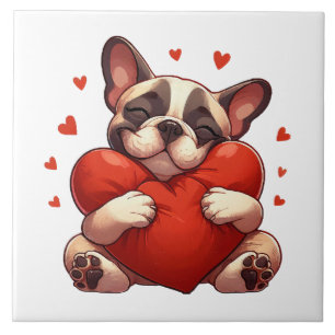 Azulejo De Cerâmica Presentes do Dia dos Namorados Pitbull