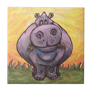 Azulejo De Cerâmica Presentes e acessórios do Hippopotamus