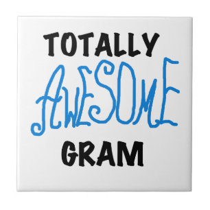 Azulejo De Cerâmica Presentes Totalmente Incríveis de Gram Azul