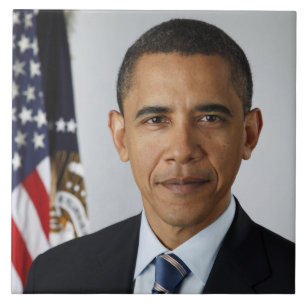 Azulejo De Cerâmica Presidente americano Barack Obama na Casa Branca