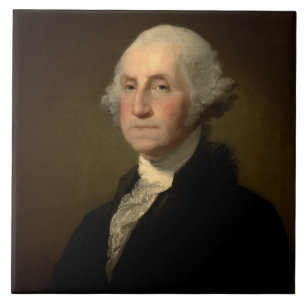 Azulejo De Cerâmica Presidente americano George Washington, Stuart