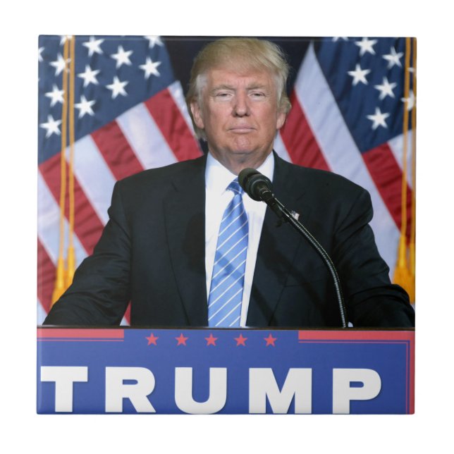 Azulejo De Cerâmica Presidente Donald Trump (Frente)