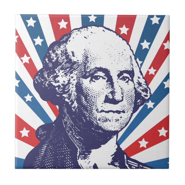 Azulejo De Cerâmica presidente George Washington (Frente)