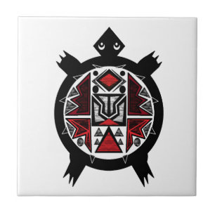 Azulejo De Cerâmica Prestação de tartaruga nativa