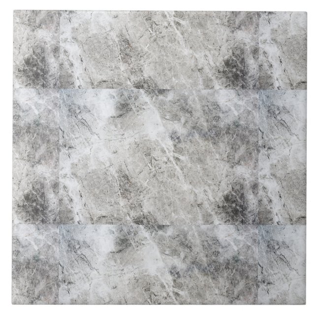 Azulejo De Cerâmica Preto-carvão e padrão de mármore branco (Frente)