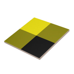 Azulejo De Cerâmica Preto e Amarelo