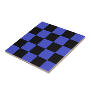 Azulejo De Cerâmica Preto e Azul Marcado - Esporte -