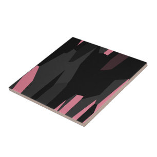 Azulejo De Cerâmica Preto e Cinza rosa  