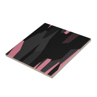 Azulejo De Cerâmica Preto e Cinza rosa