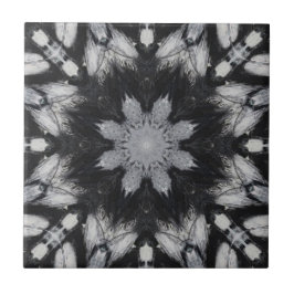 Azulejo De Cerâmica Preto gótico branco branco-branco-8, estrela com 8