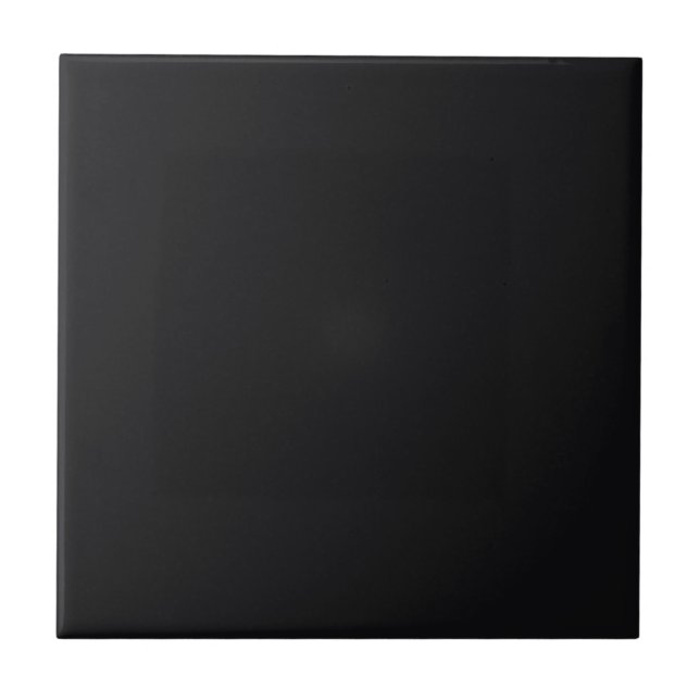 Azulejo De Cerâmica Preto Jato Cor Sólida (Frente)
