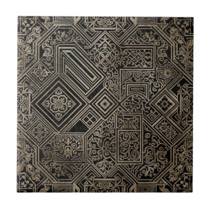 Azulejo de Cerâmica Preto Luxo