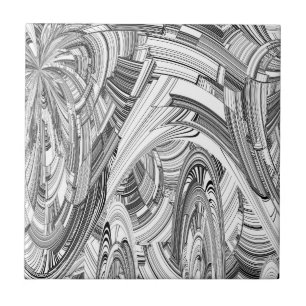 Azulejo De Cerâmica Preto Moderno e Branco