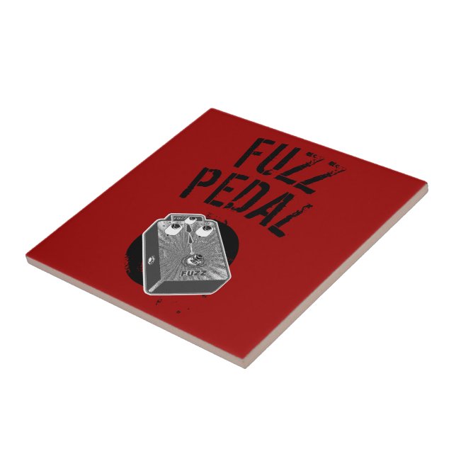 Azulejo De Cerâmica Preto psicadélico & branco da poeira de papel da (Lateral)