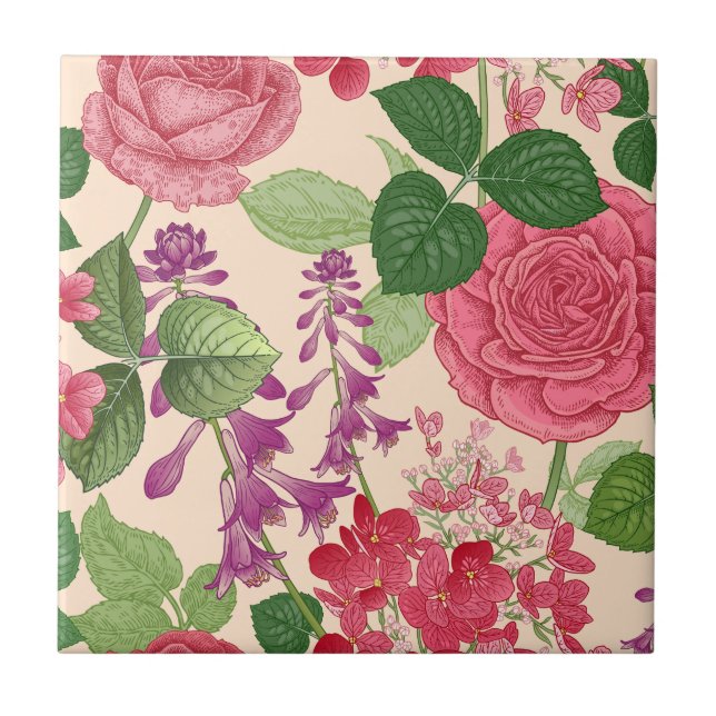 Azulejo De Cerâmica primavera (Frente)