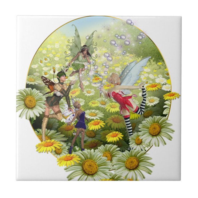 Azulejo De Cerâmica Primavera chegou (Frente)