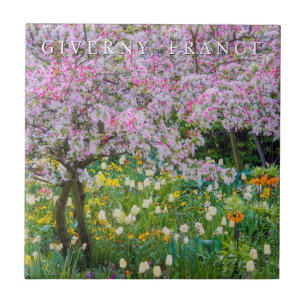 Azulejo De Cerâmica Primavera no Jardim de Claude Monet