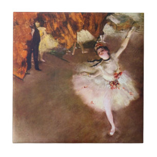 Azulejo De Cerâmica Primeira Bailarina, Rosita Mauri por Edgar Degas