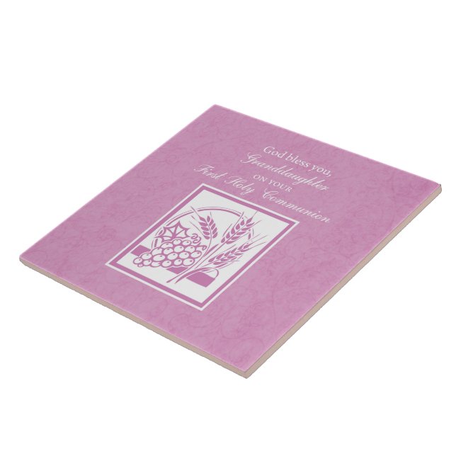 Azulejo De Cerâmica Primeira Comunhão da Netas, Rosa (Lateral)