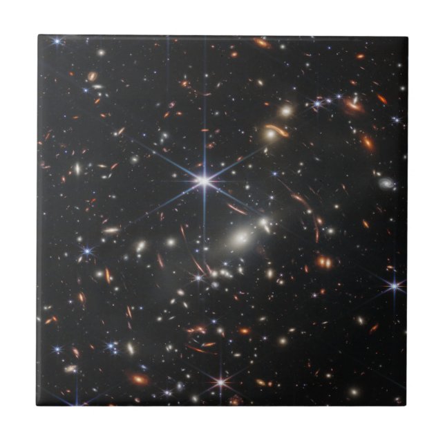 Azulejo De Cerâmica Primeiras imagens do telescópio espacial JWST Jame (Frente)