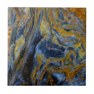 Azulejo De Cerâmica Primeiro plano abstrato de Pietersite
