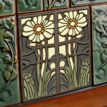 Azulejo De Cerâmica Primrose Art Deco Parede Floral Art Nouveau<br><div class="desc">Bem-vindo a CreaTile! Aqui vocês encontrarão designs de azulejo feitos à mão que eu pessoalmente fiz e fiz para vintage azulejos de cerâmica e de argila de porcelana, manchados ou naturais. Eu adoro azulejo e produtos cerâmicos, esperando que você possa transformar sua casa em algo que você gosta de visitar...</div>