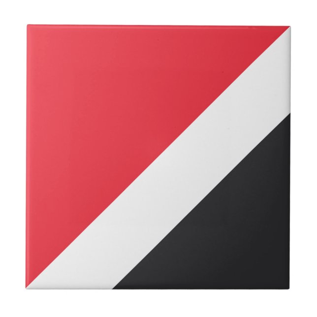 Azulejo De Cerâmica Principado de Sealand Flag (Frente)