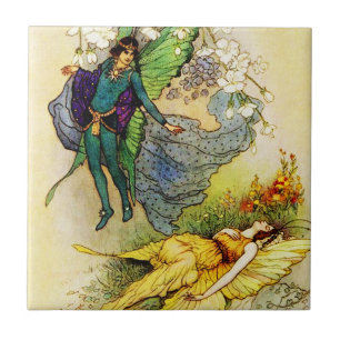Azulejo De Cerâmica Príncipe e princesa feericamente Telhar