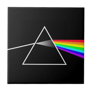 Azulejo De Cerâmica prismo luz de refração colorida espectro arco-íris
