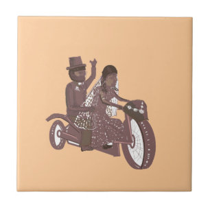 Azulejo De Cerâmica Produtos de Casamento Biker