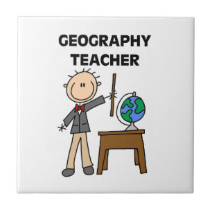 Azulejo De Cerâmica Professor de Geografia