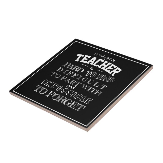 Azulejo De Cerâmica Professor Obrigado presente de apreço (Lateral)