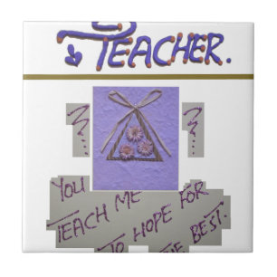 Azulejo De Cerâmica Professor, você me ensina a esperar pela melhor ar