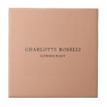 Azulejo De Cerâmica Profissional Clássico Elegante Minimalista<br><div class="desc">Várias Opções de Tamanho e Tipo,  Ferramenta de Criação Fácil de Usar. Você só precisa alterar o nome,  endereço,  ocupação,  número de telefone e detalhes do e-mail.</div>