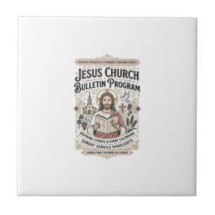 Azulejo De Cerâmica Programa de Boletim da Igreja de Jesus Boletim da 