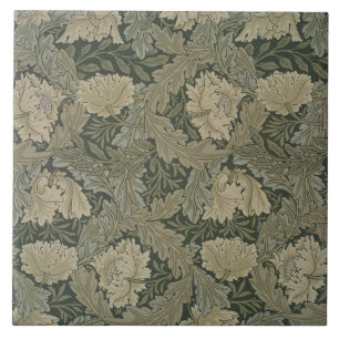 Azulejo De Cerâmica Projete para o papel de parede do "Lea", 1885