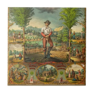 Azulejo De Cerâmica Promocional Para Membros Do Grange