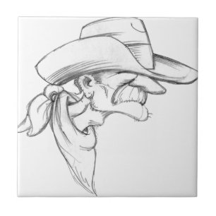 Azulejo De Cerâmica Prospector de Tootin de Rootin