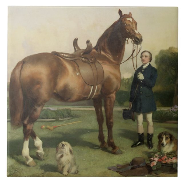 Azulejo De Cerâmica Prosperidade (óleo em canvas) (Frente)