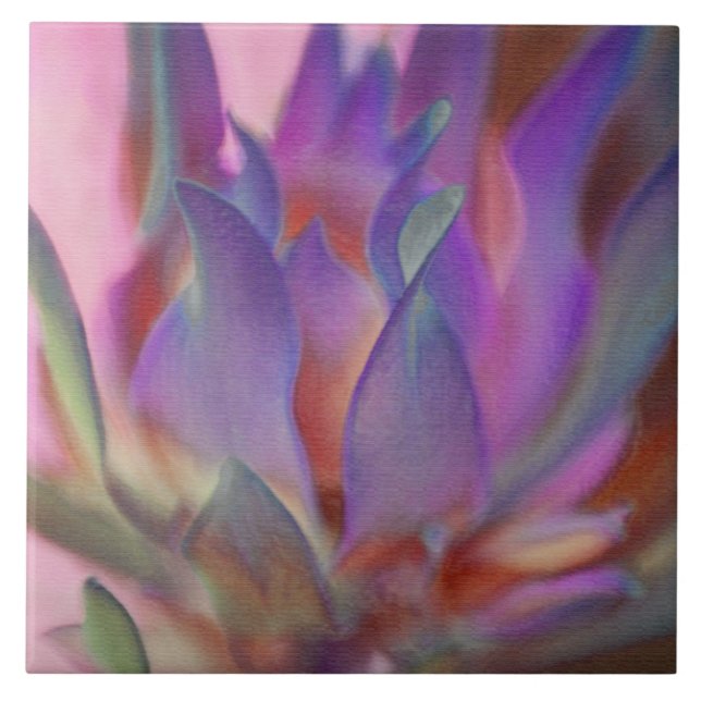 Azulejo De Cerâmica Protea de chamas (Frente)